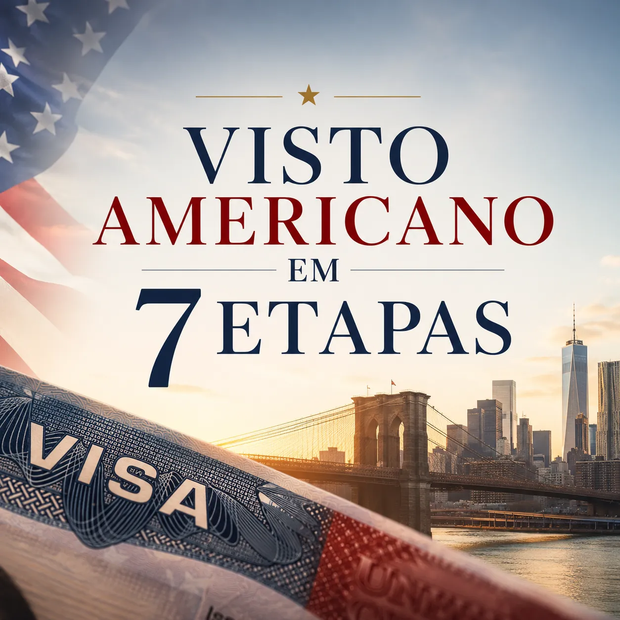 Imagem ilustrativa para o artigo Visto Americano em 7 Etapas da Now Vistos